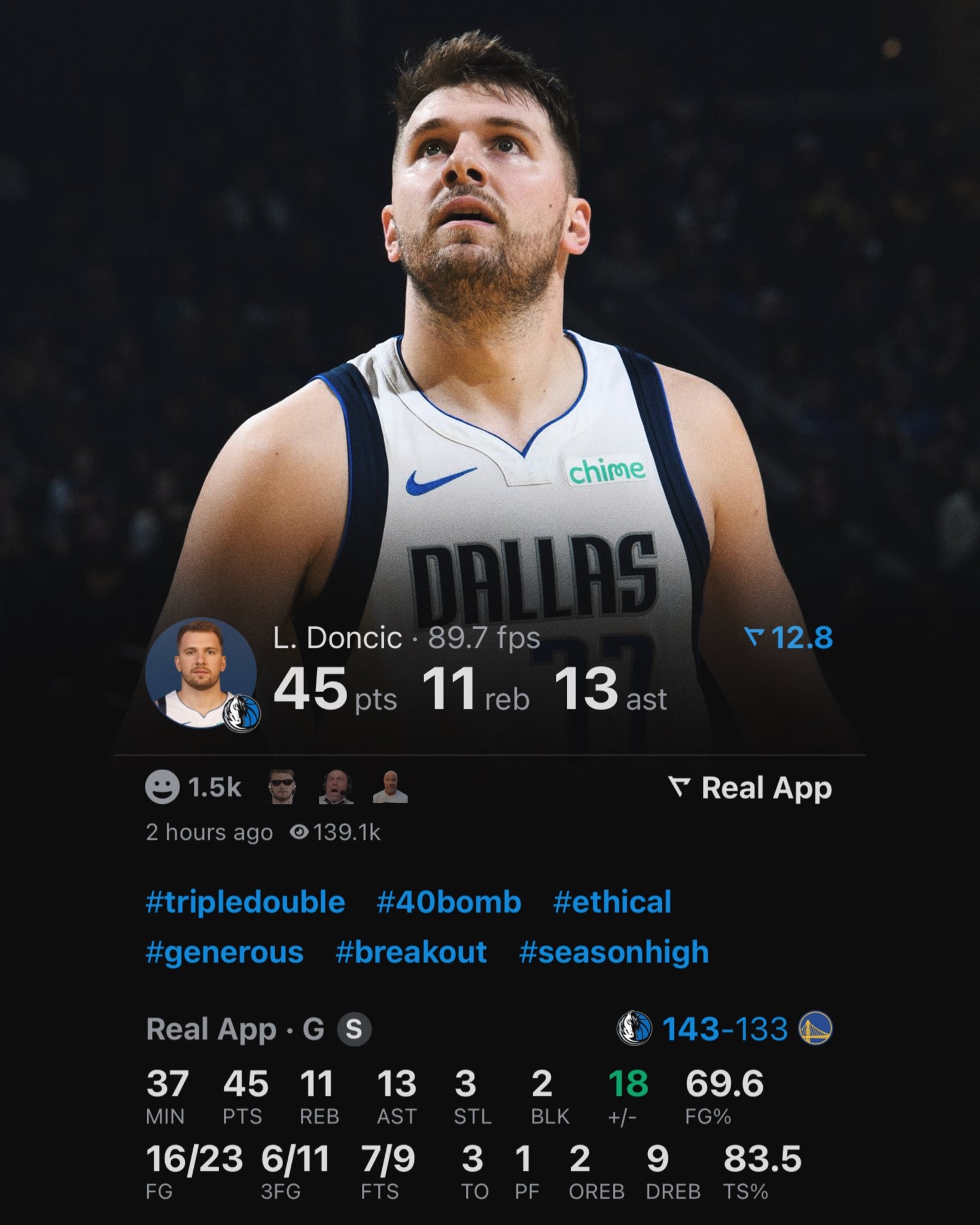 关于东契奇迎来十赛季高光表现,篮网球迷沸腾!的信息